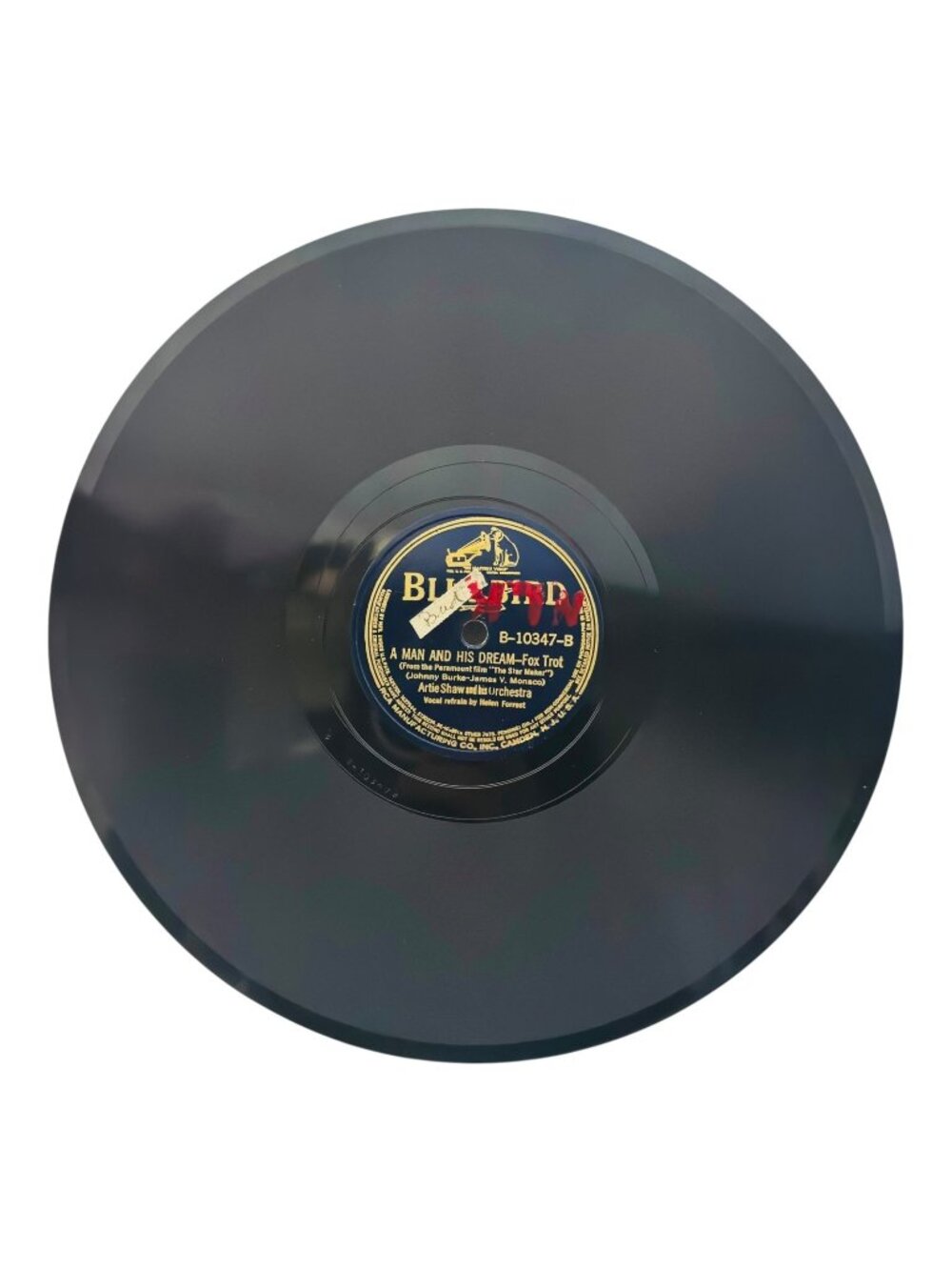 Artie Shaw – A Man And His Dream / Go Fly A Kite Bluebird 10347 78RPM